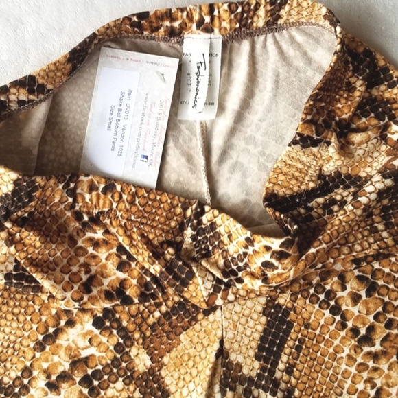 Snake Print Flare Pants - Picture 2 of 6